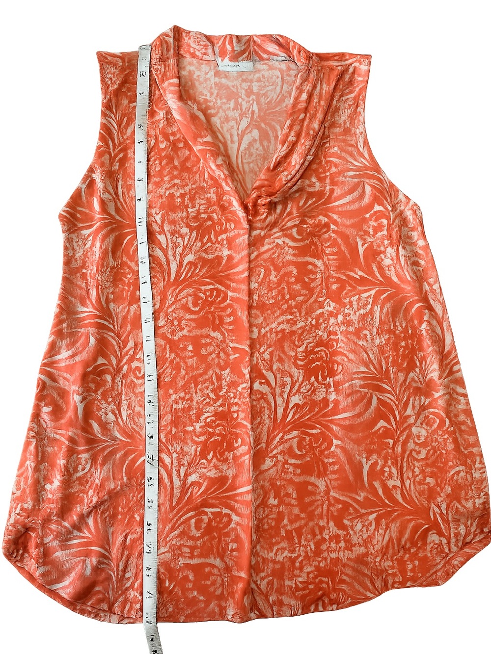 Charter Club Orange Floral Sleeveless
Drape Neck Blouse XXL - Picture 6 of 10